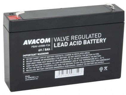 Batéria AVACOM 6V 8Ah F2 (PBAV-6V008-F2A) Avacom