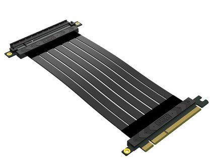 AKASA kábel RISER BLACK X2 Mark IV,PCIe 4.kábel 0 x16 Riser, 20 cm AK-CBPE03-20B Akasa