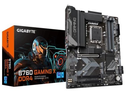 GIGABYTE MB Sc LGA1700 B760 GAMING X DDR4, Intel B760, 4xDDR4, 1xDP, 1xHDMI Gigabyte