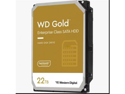 WD GOLD WD221KRYZ 22TB SATA/ 6Gb/s 512MB cache 7200 otáčok za minútu, CMR, Enterprise Western Digital