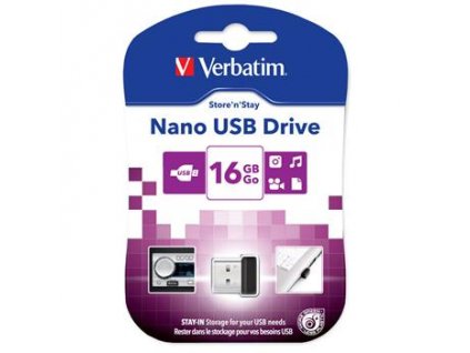 VERBATIM Store 'n' Stay NANO 16GB USB 2.0 černá 97464 Verbatim