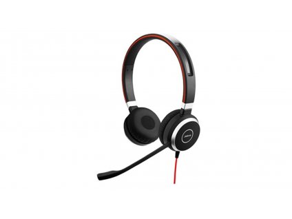 Jabra Evolve 40/Stereo/USB-C/Drát/MS/Černá-červená 6399-823-189