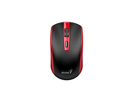 Genius ECO-8150 Myš, bezdrátová, optická, 1200DPI, 4 tlačítka, Copilot, 2,4GHz, USB-A dongle, USB-C nabíjení, černo-červená 31030045401