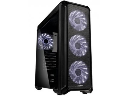 Zalman case I3, Middle tower, bez zdroje, ATX, 1x USB 3.0, 2x USB 2.0, průhledná bočnice, černá