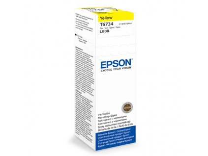 EPSON atramentová tyčinka T6734 Žltá nádobka s atramentom 70 ml pre L800/L1800 C13T67344A Epson