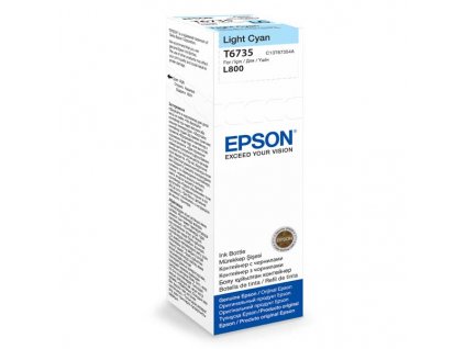 Atramentová tyčinka EPSON T6735 Light Cyan ink container 70ml pre L800/L1800 C13T67354A Epson