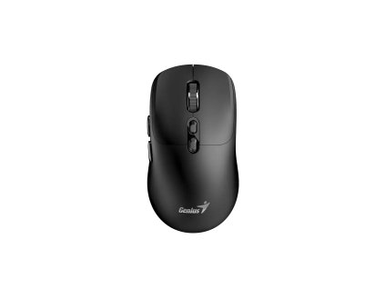 Genius NX-8080S BT Myš, bezdrátová, optická, 1600DPI, 7 tlačítek, tichá, Copilot, 2,4GHz, Bluetooth 5.3, černá 31030042400