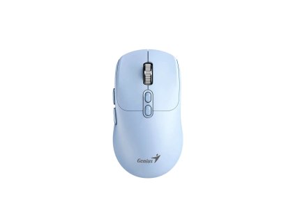 Genius NX-8080S BT Myš, bezdrátová, optická, 1600DPI, 7 tlačítek, tichá, Copilot, 2,4GHz, Bluetooth 5.3, modrá 31030042402