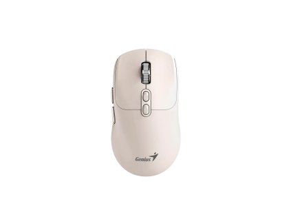 Genius NX-8080S BT Myš, bezdrátová, optická, 1600DPI, 7 tlačítek, tichá, Copilot, 2,4GHz, Bluetooth 5.3, béžová 31030042404
