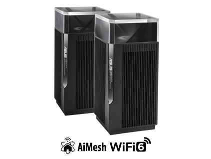ASUS ZenWiFi Pro ET12 2-pack Wireless AXE11000 Tri-band Mesh WiFi 6E System, 2.5G WAN/LAN 90IG05Z0-MO3A20 Asus