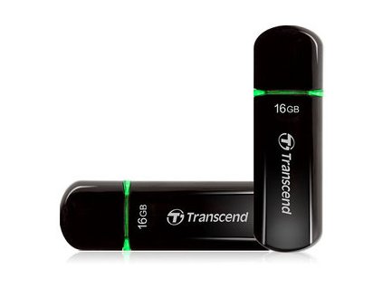TRANSCEND Flash disk 16GB JetFlash®600, USB 2.0 (R:32/W:16 MB/s) čierna/zelená TS16GJF600 Transcend