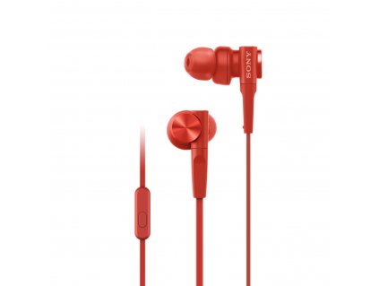 SONY sluchátka MDR-XB55AP, červená MDRXB55APR.CE7 Sony