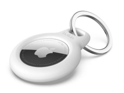 Belkin Bezpečné pouzdro na AirTag s kroužkem na klíče – bílé F8W973btWHT