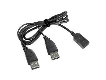 Kábel USB GEMBIRD 2.0 A-A predĺženie 1m DUAL (prídavné napájanie) CCP-USB22-AMAF-3 Gembird