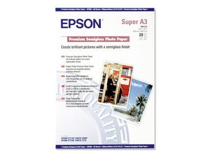 EPSON A3+, Premium Semigloss Photo Paper (20listů) C13S041328 Epson