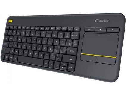 Logitech® K400 Plus Wireless Touch Keyboard Black, UK layout 920-007143