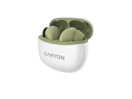 Canyon TWS-5 True Wireless Bluetooth slúchadlá do uší, nabíjacia stanica v kazete, zelené CNS-TWS5GR