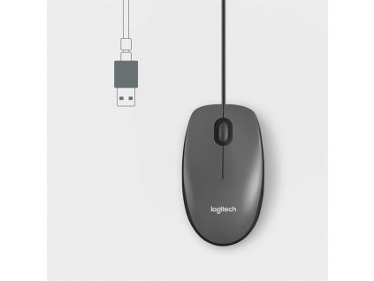 Logitech® Mouse M100 - BLACK - USB 910-006652