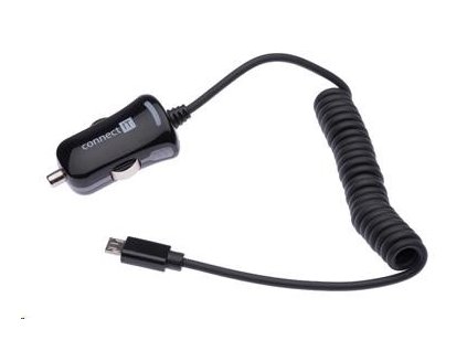CONNECT IT USB nabíječka do auta s microUSB kabelem (5V/2,1A) CI-436 Connect IT