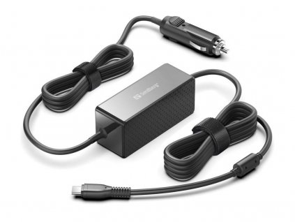 Sandberg nabíječka do auta USB-C, PD 100 W, 12-24 V, černá 135-77