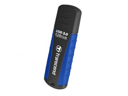TRANSCEND Flash disk 128GB JetFlash®810, USB 3.0 (vodotesný, nárazuvzdorný) (R:90/W:40 MB/s) čierna/modrá TS128GJF810 Transcend