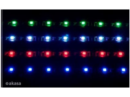 AKASA LED pásik Vegas, napájanie Molex 12V, 60cm, modrý AK-LD02-05BL Akasa