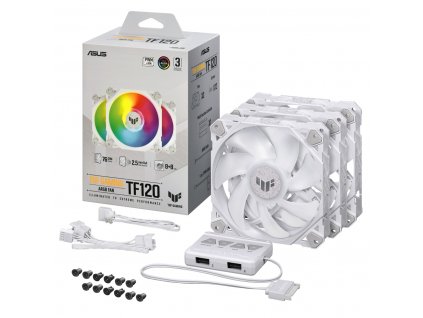 ASUS TUF GAMING TF120 ARGB WHITE EDITION 3IN1 - set 3 ventilátorov 120mm 90DA0033-B09030 Asus