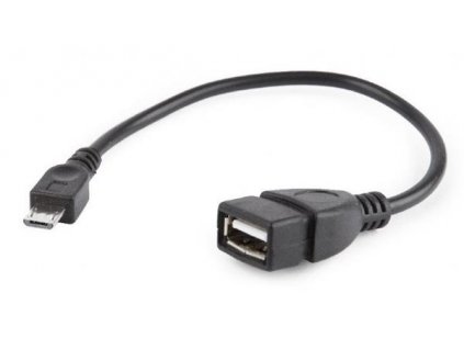 Kábel USB GEMBIRD 2.0 A-Micro B, OTG, 15 cm (F/M, pre tablet a smartfón) A-OTG-AFBM-03 Gembird