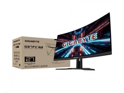 GIGABYTE LCD - 27" herný monitor G27FC A, 1920x1080, 12:M1, 250cd/m2, 1ms, 2xHDMI, 1xDP, zakrivenie, VA 1500R Gigabyte