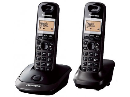 Panasonic KX-TG2512FXT, bezdrát. telefon, 2 sluchátka