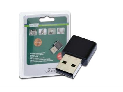DIGITUS Bezdrátový Mini 3000N USB 2.0 adaptér s WPS, 300Mbps, Realtek 8192 2T/2R , Blister DN-70542 Digitus