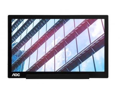AOC LCD přenosný I1601P 15,6" IPS/1920x1080@60Hz/5ms/220cd/100M:1/USB-C/USB DisplayLink/Pivot