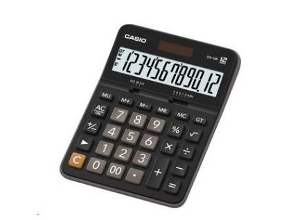 CASIO kalkulačka DX 12 B, černá, stolní, dvanáctimístná Casio