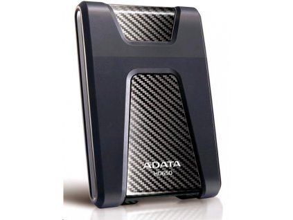Externý pevný disk ADATA 4TB 2,5" USB 3.1 DashDrive Durable HD650, čierny (gumový, odolný voči nárazom) AHD650-4TU31-CBK