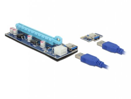 Delock Riser Card PCI Express x1 > x16 s 60 cm USB kabelem 41426 DeLock