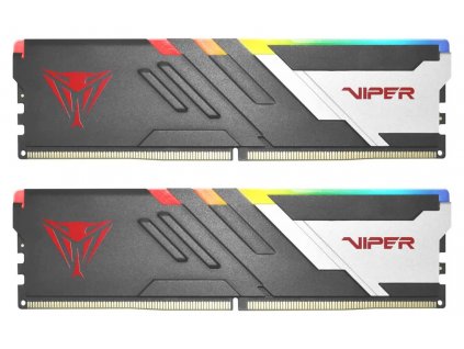 Patriot Viper Venom/DDR5/32GB/5600MHz/CL36/2x16GB/RGB/Black/Silv PVVR532G560C36K