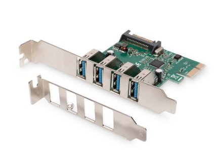 Digitus USB 3.0, 4 Port, PCI Express Add-On karta 4 porty A / F External, VL805 chipset DS-30221-1