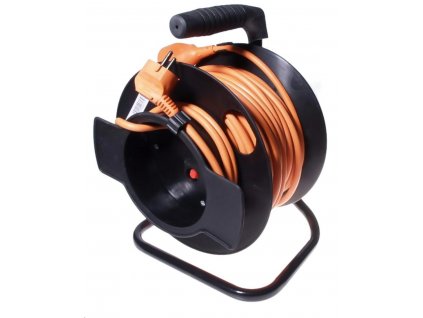 PREMIUMCORD Predlžovací kábel 230V bubon 25m, čierny ppb-02-25 PremiumCord