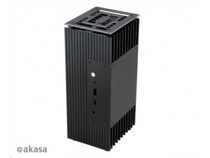 Skriňa AKASA Turing FX, bezventilátorová skriňa, čierna A-NUC52-M1B Akasa