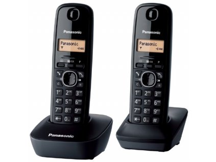 Panasonic KX-TG1612FXH, bezdrát. telefon, 2 sluchátka