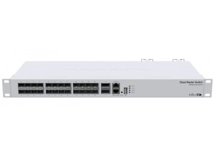 MIKROTIK RouterBOARD Cloud Router Switch CRS326-24S+2Q+RM + L5 (650MHz; 64MB RAM; 1x LAN; 24x SFP+; 2x QSFP+) rack MikroTik