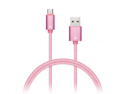 CONNECT IT Wirez Premium Metallic micro USB - USB, ružové zlato, 1 m CI-967 Connect IT