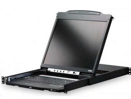 ATEN dual rail console, 19" LCD, rack 19", klávesnice, touchpad CL-5800N PremiumCord