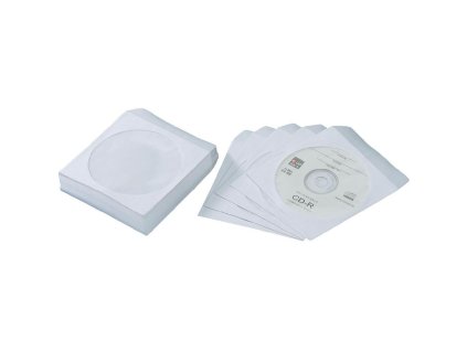 Papirova obalka pro CD nebo DVD s okenkem 100 ks s