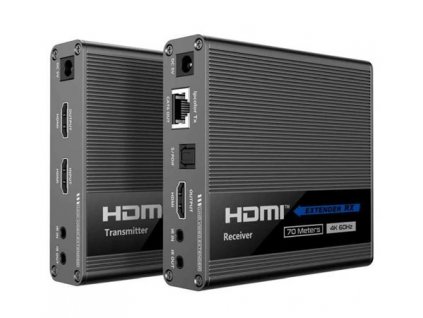 PremiumCord HDMI 2.0 extender Ultra HD 4kx2k@60Hz na 70m zapojení do kaskády khext70-3