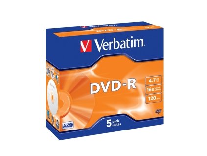 VERBATIM DVD-R (5-pack)Jewel/16x/4.7GB 43519 Verbatim