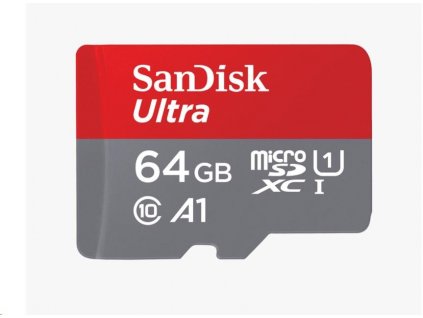 SanDisk Ultra microSDXC 64GB 140MB/s + adaptér SDSQUAB-064G-GN6MA