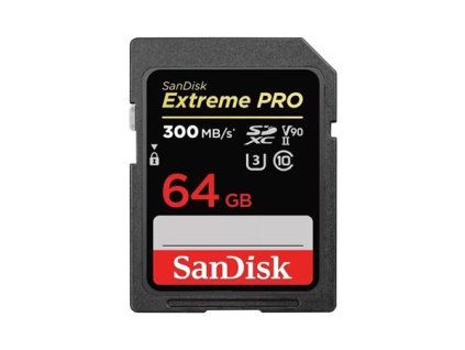 SanDisk Extreme PRO SDXC 64GB 300MB/s V90 UHS-II SDSDXDK-064G-GN4IN