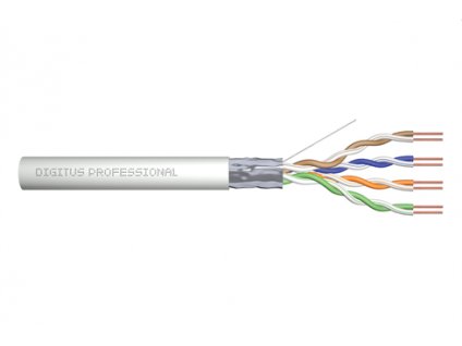 Digitus Instalační kabel CAT 5e F-UTP, 100 MHz Eca (PVC), AWG 24/1, 305 m papírová krabice, sx, šedý DK-1521-V-305