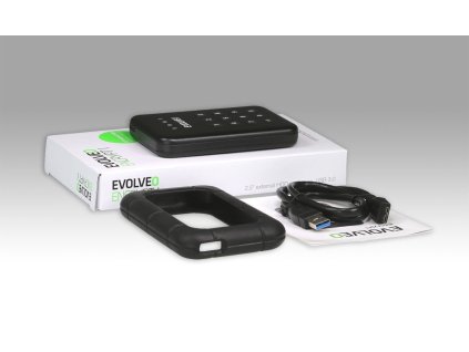 EVOLVEO 2.5'' Encrypt 1, externí rámeček na HDD, USB 3.0 BS-KEY25 Evolveo